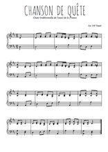 Téléchargez l'arrangement pour piano de la partition de Chanson de quête en PDF